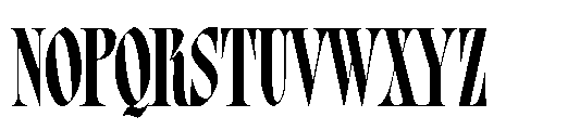 Bersa Serif Bold Font UPPERCASE