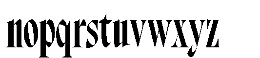 Bersa Serif Bold Font LOWERCASE