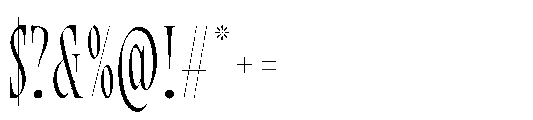 Bersa Serif Extra Light Font OTHER CHARS