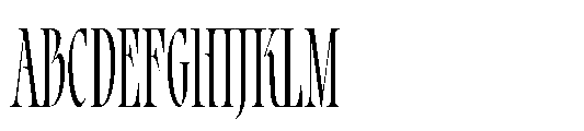 Bersa Serif Extra Light Font UPPERCASE