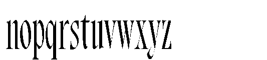 Bersa Serif Light Font LOWERCASE