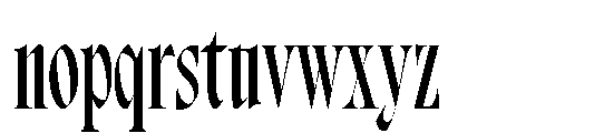 Bersa Serif Medium Font LOWERCASE