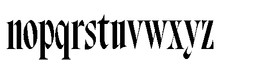 Bersa Serif Semi Bold Font LOWERCASE