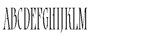Bersa Serif Thin Font UPPERCASE