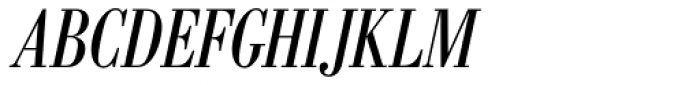 Berth Bodoni Pro Cond Italic Font UPPERCASE