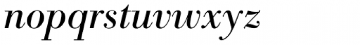 Berth Bodoni Pro Italic Font LOWERCASE