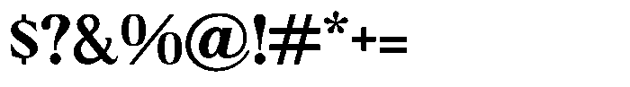 Bertha Serif Font OTHER CHARS