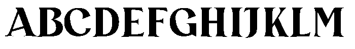 Bertha Serif Font UPPERCASE