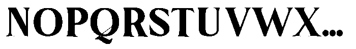 Bertha Serif Font UPPERCASE