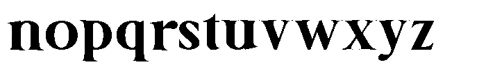 Bertha Serif Font LOWERCASE