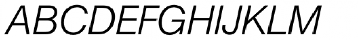 Berthold Standard BQ Light Italic Font UPPERCASE