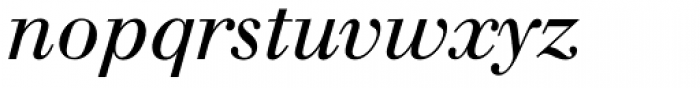 Berthold Walbaum Book Italic Font LOWERCASE