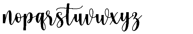 Bertian Font LOWERCASE