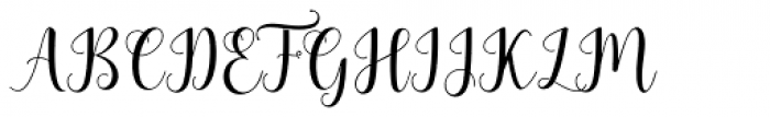 Bertilda Script Regular Font UPPERCASE