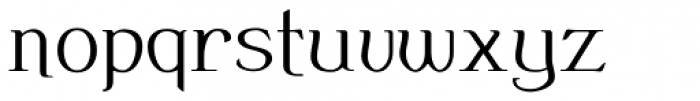Bertoni Flamboyant Wide Expanded Regular Font LOWERCASE