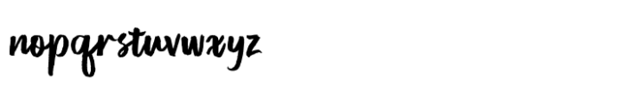 Beskilon Brush Clean Font LOWERCASE