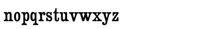 Besley Clarendon ML Font LOWERCASE