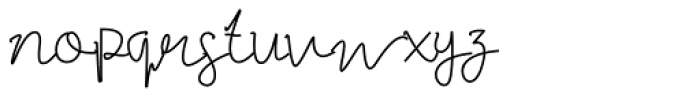 Best Signature Regular Font LOWERCASE