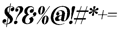 Best Swashed Italic Font OTHER CHARS