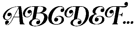Best Swashed Italic Font UPPERCASE