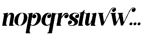 Best Swashed Italic Font LOWERCASE