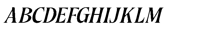 Besteza Italic Font UPPERCASE
