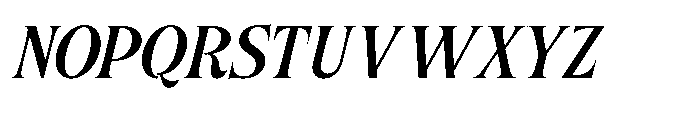 Besteza Italic Font UPPERCASE