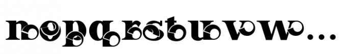 Besthia Display Stylistic Font LOWERCASE