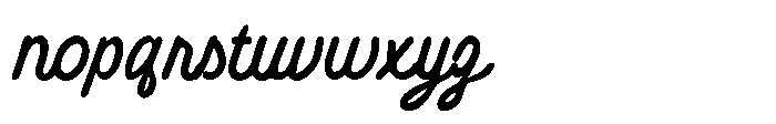 Bestilo Script Font LOWERCASE