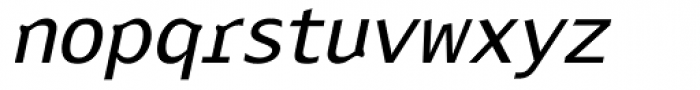 Betabet Sans Italic Font LOWERCASE