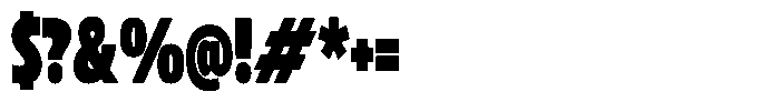 Betamax Black Condensed Font OTHER CHARS
