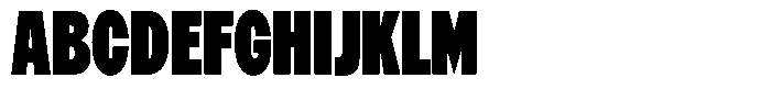 Betamax Black Condensed Font UPPERCASE