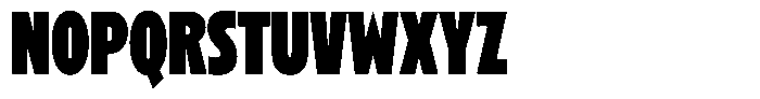 Betamax Black Condensed Font UPPERCASE