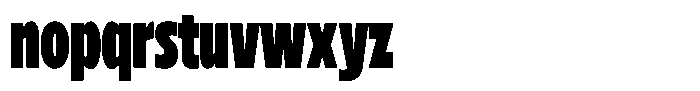 Betamax Black Condensed Font LOWERCASE
