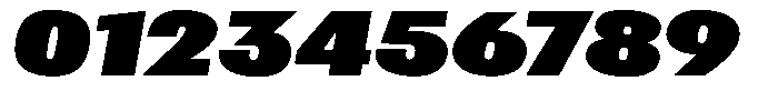 Betamax Black Expanded Italic Font OTHER CHARS