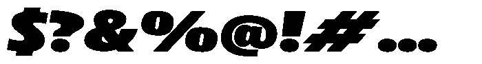 Betamax Black Expanded Italic Font OTHER CHARS