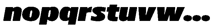 Betamax Black Expanded Italic Font LOWERCASE