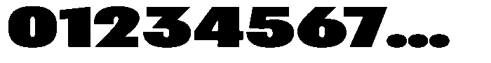 Betamax Black Expanded Font OTHER CHARS
