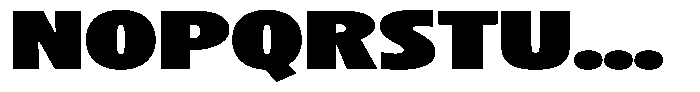 Betamax Black Expanded Font UPPERCASE