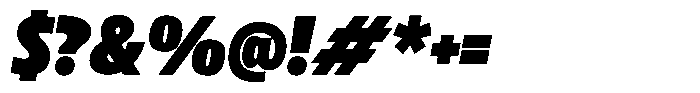 Betamax Black Italic Font OTHER CHARS