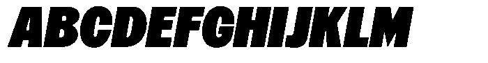 Betamax Black Italic Font UPPERCASE