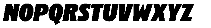 Betamax Black Italic Font UPPERCASE