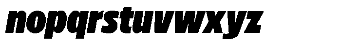 Betamax Black Italic Font LOWERCASE