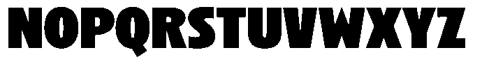Betamax Black Font UPPERCASE