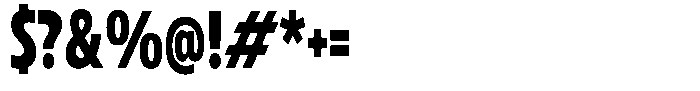 Betamax Bold Condensed Font OTHER CHARS