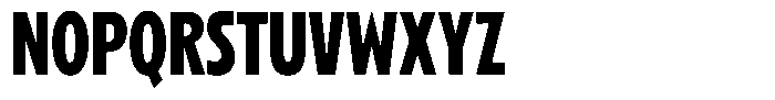 Betamax Bold Condensed Font UPPERCASE