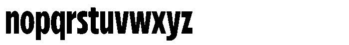 Betamax Bold Condensed Font LOWERCASE
