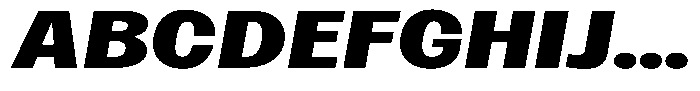 Betamax Bold Expanded Italic Font UPPERCASE