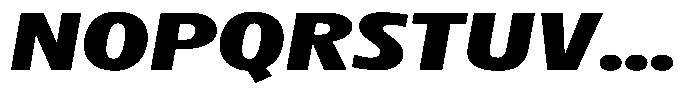 Betamax Bold Expanded Italic Font UPPERCASE
