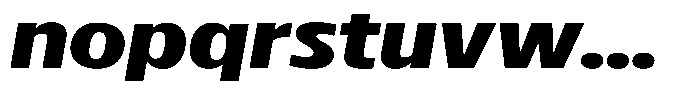Betamax Bold Expanded Italic Font LOWERCASE